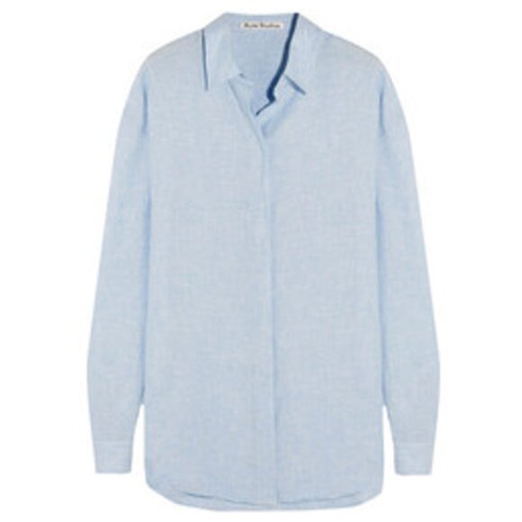 Acne Studios Bela Slub Linen Shirt - Picture 1 of 10